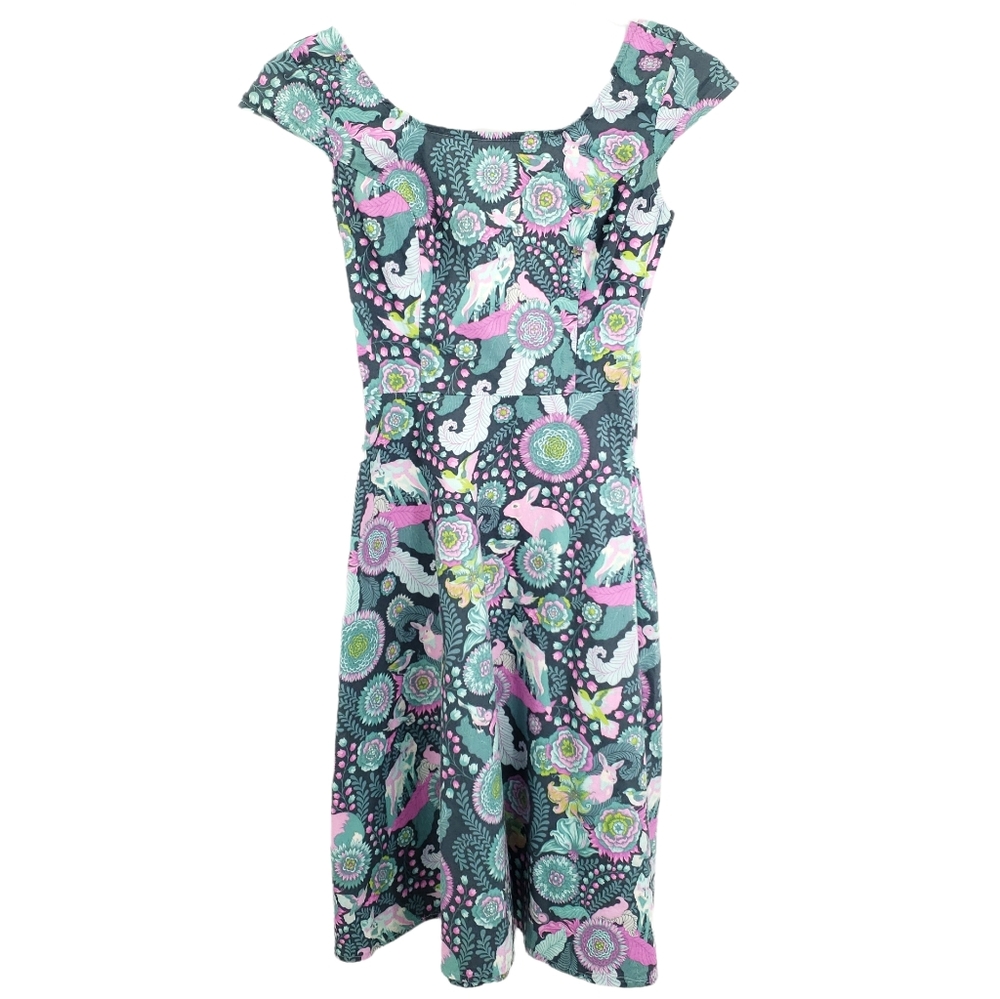 Retrolicious Psychedelic Fox Dress Size XS